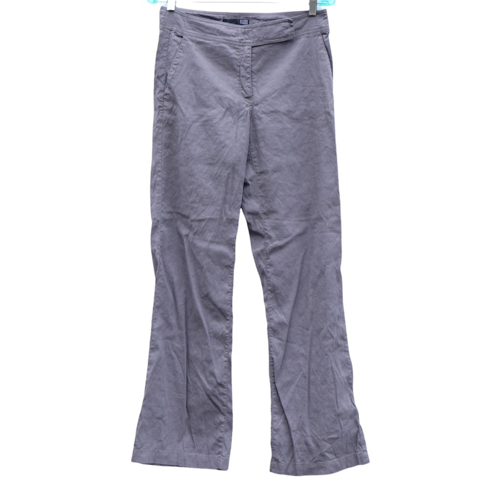Eileen Fisher Linen Soft Lightweight Straight Leg Career Trousers Pants EUC 6